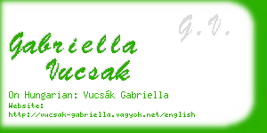 gabriella vucsak business card